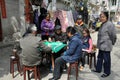 Pengzhou, China: People Playing Mahjong Royalty Free Stock Photo