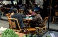 Pengzhou, China: People Playing Mahjong