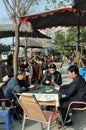 Pengzhou, China: Playing Cards at a Tea House