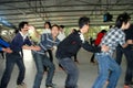 Pengzhou, China: Rollerskating Teens