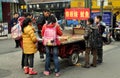 Pengzhou, China: School Children Buying Food