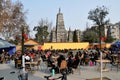 Pengzhou,China: Tea Garden at Long Xing Monastery Royalty Free Stock Photo