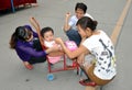 Pengzhou, China: Toddler and Family Royalty Free Stock Photo