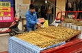 Pengzhou, China: Vendor Selling Longan Fruits