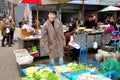Pengzhou, China: Vendor at Tian Fu Marketplace