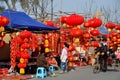 Pengzhou, China: Vendors Selling Chinese New Year Decorations