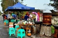 Pengzhou, China: Woman Cooking at Wedding Luncheon