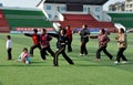 Pengzhou, China: Women Doing Tai 'Chi Royalty Free Stock Photo