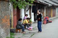 Pengzhou, China: Women on Hua Lu