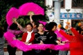 Pengzhou, China: Women's Waist Drum Band