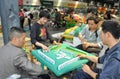 Pengzhou, China: Workers Playing Mahjong