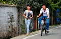 Pengzhou, China: Young Chinese Friends on Country Road