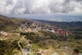 Penhas da Saude landscape aerial drone view in Serra da Estrela, in Portugal Royalty Free Stock Photo