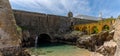 Panorama view inside the walls of the historic fortress of Peniche