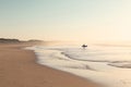 Peniche - Portugal - 26 September 2018 - Surfer running on the beach Royalty Free Stock Photo