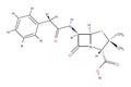 Penicillin structural formula Royalty Free Stock Photo