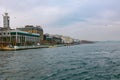 Peninsula Hotel and Galataport view from a ferry.