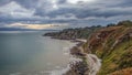 The Peninsula of Howth Head, Seashore of cliffs, bays and rocks landscape, Dublin, Ireland Royalty Free Stock Photo