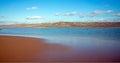 Peninsula between Pacific and Santa Maria river at Rancho Guadalupe Sand Dunes Preserve - Central coast California USA Royalty Free Stock Photo