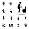 penis, pain, groin icon. Pain People icons universal set for web and mobile