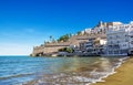 Peniscola beach ,Province Castello, Spain Royalty Free Stock Photo