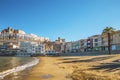 Peniscola beach ,Province Castello, Spain Royalty Free Stock Photo