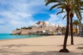 Peniscola Castle and beach in Castellon Spain