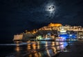 Peniscola castle at night