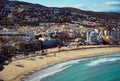 Peniscola coastline, Costa del Azahar. Spain Royalty Free Stock Photo