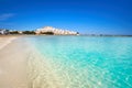 Peniscola skyline and castle beach Spain