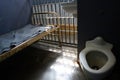 Penitentiary Prison Jail, view inside a cell Royalty Free Stock Photo