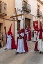 Penitents in the beginning of the Easter procession.