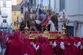 Penitents in the beginning of the Easter procession.