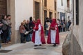 Penitents in the beginning of the Easter procession.