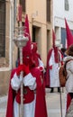 Penitents in the beginning of the Easter procession.