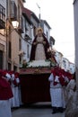 Penitents in the beginning of the Easter procession.