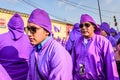 Penitents on Holy Thursday, Antigua, Guatemala