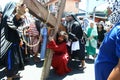 Penitents reenacting the Passion of Christ.