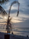 Penjor decoration for the Balinese celebration of Galungan. Bali