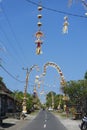 Penjor during Galungan holiday in Bali