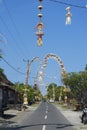 Penjor during Galungan holiday in Bali