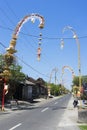 Penjor during Galungan holiday in Bali