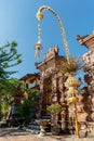 Penjor pole for Galungan celebration, Bali Island, Indonesia.