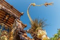 Penjor pole for Galungan celebration, Bali Island, Indonesia.