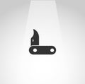Penknife icon. army knife icon, penknife simple isolated icon