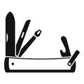 Penknife icon, simple style