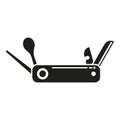 Penknife icon simple vector. Knife multitool