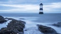 Penmon Lighthouse Angelsey North Wales Royalty Free Stock Photo