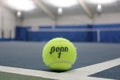 Penn tennis ball at indoor court