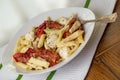 Penna Pasta Dinner Royalty Free Stock Photo